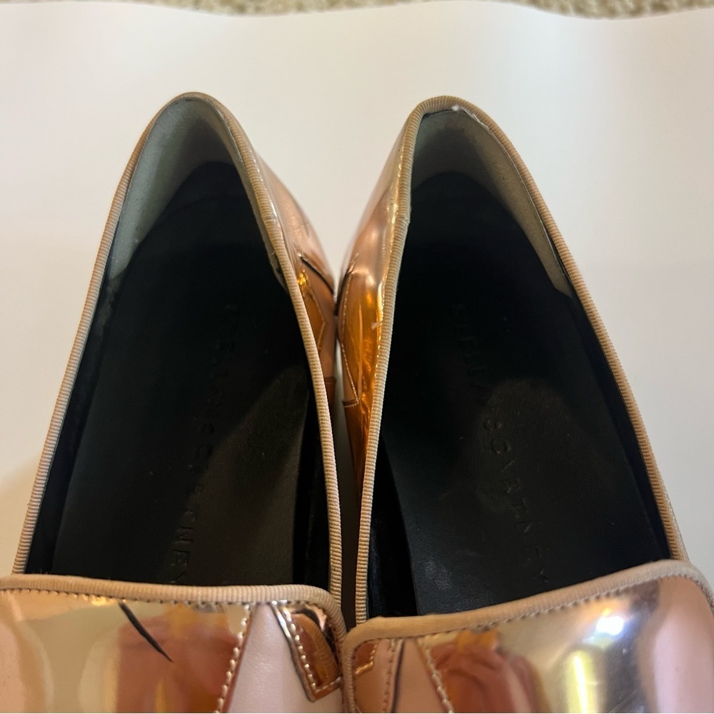 Stella McCartney Metallic Rose Gold Binx Star Platform Slip On Sneakers - Picture 5 of 8